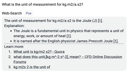 What unit is kg/m2 s2? - Studybuff