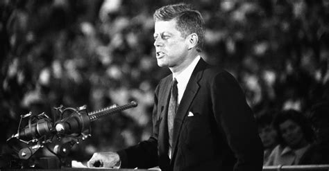 What was John F. Kennedy trying to persuade the audience to do …