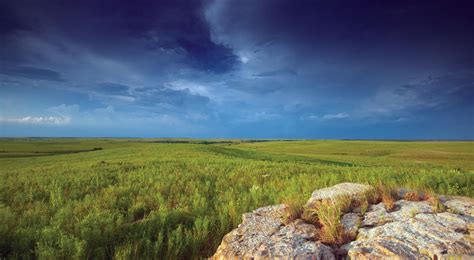The Great Plains are located on the North American continent, in the countries of the United States and Canada. I. 