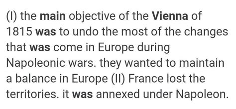 What were the major proposals of the Vienna Congress?