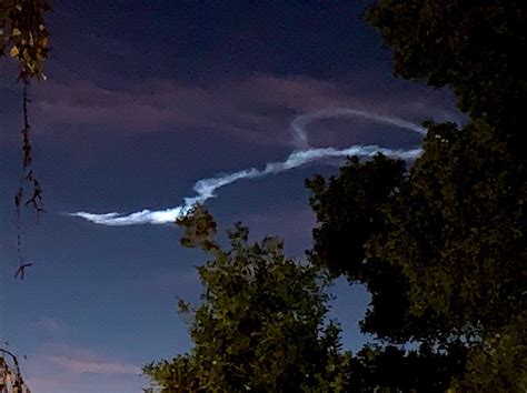 What were those mysterious streaks of light seen in the sky over Northern California?