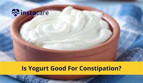 What yogurt is good for constipation