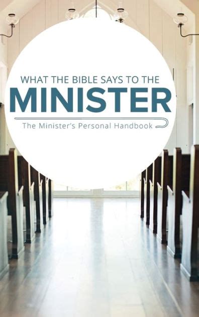 Read Online What The Bible Says To The Minister By Leadership Ministries Worldwide