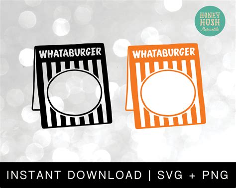 Whataburger Table Tent Template