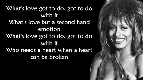 Whats love got to do with it lyrics. Things To Know About Whats love got to do with it lyrics. 