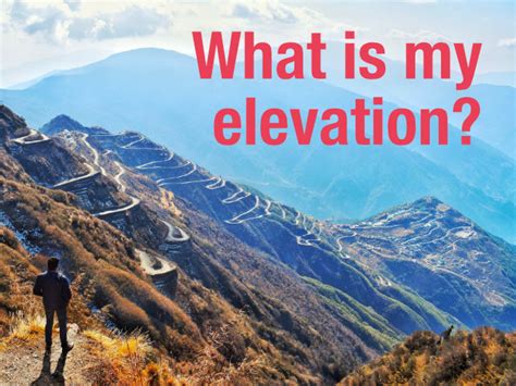 accuracy: What's my elevation? - shows the current altitude of your location right now. In other words, it shows what's the current elevation of your point on earth's surface above …. 