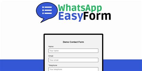 WhatsApp EasyForm Submit Form as WhatsApp Message by Brscript Codester