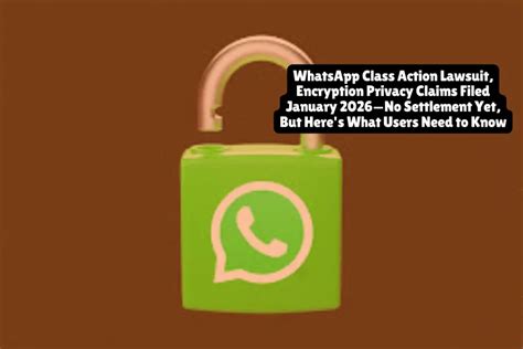 Whatsapp Class Action Lawsuit