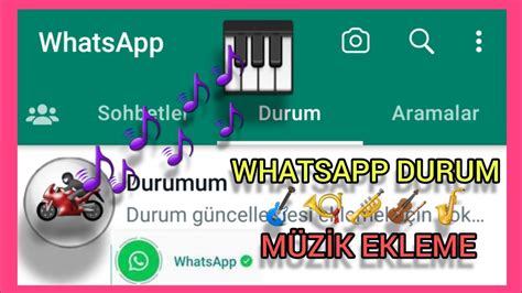 Whatsapp durumuna müzik ekleme