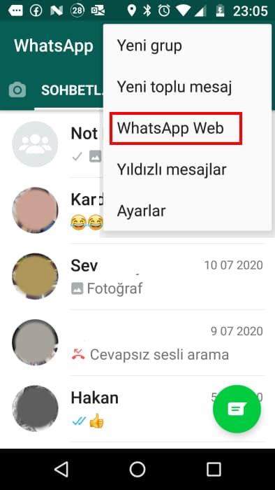 Whatsapp tüm cihazlardan çıkış