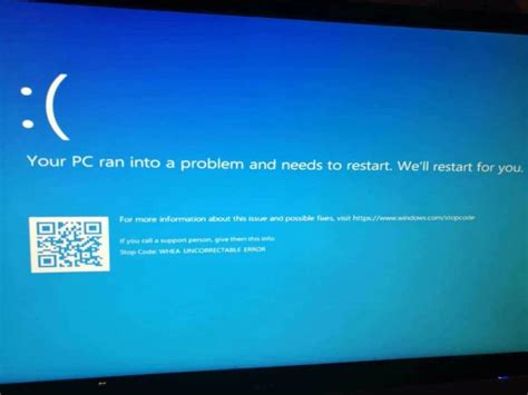 Whea_uncorrectable_error. Shut down your PC. Turn on your PC again by hitting the power button, then continue clicking the Delete key until the BIOS menu appears. (Depending on your PC model, it could also be the F1, F2, F10, or Esc … 