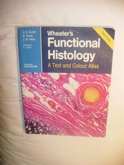 Wheaters Functional Histology A Text And Colour Atlas Barbara Young