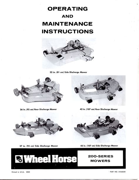 Wheel horse mower deck parts manual. - Minn kota powerdrive pd models trolling motor full service repair manual.