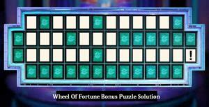 Wheel of Fortune Prize Puzzle & All Solutions - Monday, 11 March 2024. $1,000 Toss Up: SUMMER SQUASH (Food & Drink) $2,000 Toss Up: REAL ESTATE AGENT (Occupation) Round 1: ZOOMING AROUND ON A JET SKI (Fun & Games) Round 2: TREE BRANCH MANAGER (Before & After) Round 3 (Prize): I KNOW THAT SONG BY HEART (Phrase) Triple Toss Up 1: PICKING .... 