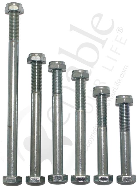 Wheelchair Axles, Bolts, And Nuts