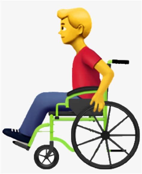 Person in Manual Wheelchair. The Person in Manual Wheelchair emoji is a ZWJ sequence combining 🧑 Person , Zero Width Joiner and 🦽 Manual Wheelchair. These display as a single emoji on supported platforms. Person in Manual Wheelchair was added to Emoji 12.1 in 2019. . 
