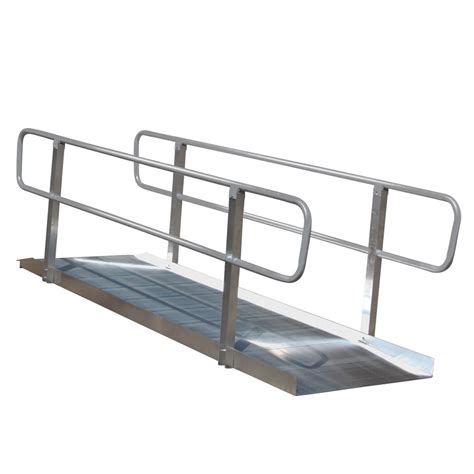  3-ft x 30-in Aluminum Folding Entryway Wheelchair Ramp (Ada C