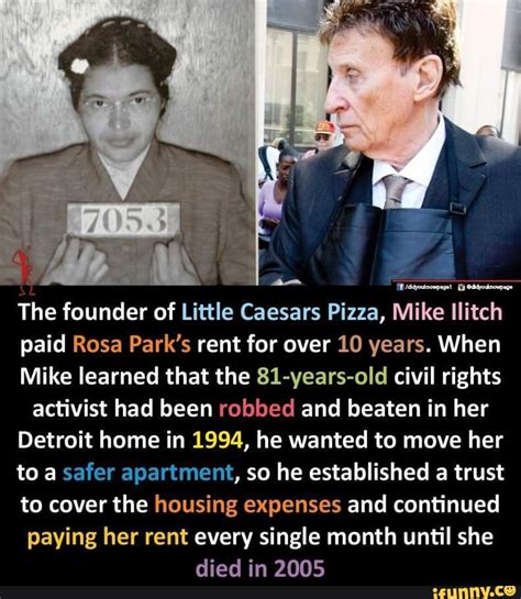 When Rosa Parks was robbed, Little Caesars