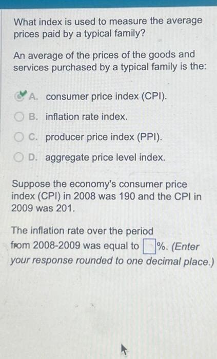 When The Consumer Price Index Falls The Typical Family