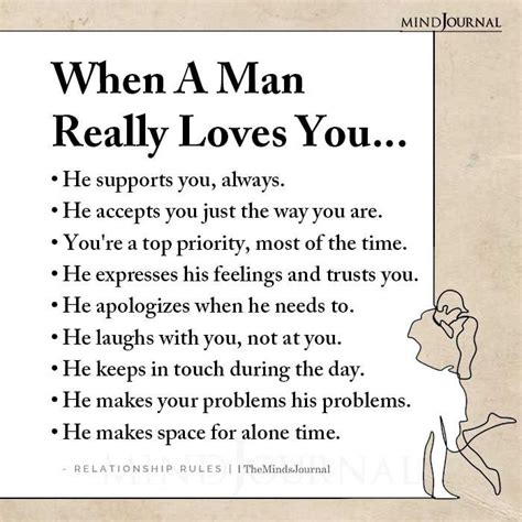 When a man is really in love