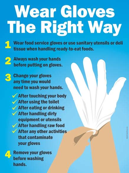 Using sanitizer, running water and scrubbing for 5-10 seconds, It is okay to wear disposable gloves if: A.) You wear a pair of gloves to handle money and food B.) You wash your hands first and discard gloves between activities C.) You discard the gloves every few hours or at least once a day D.)