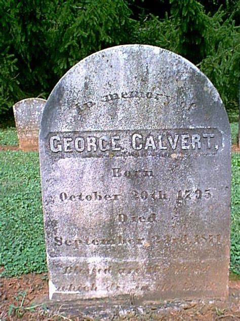 When did george calvert die