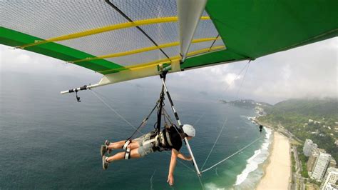 When did hang gliding become popular