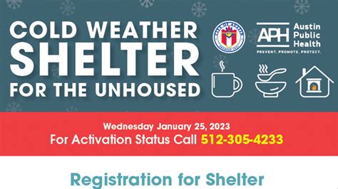 When do Austin's cold weather shelters activate?