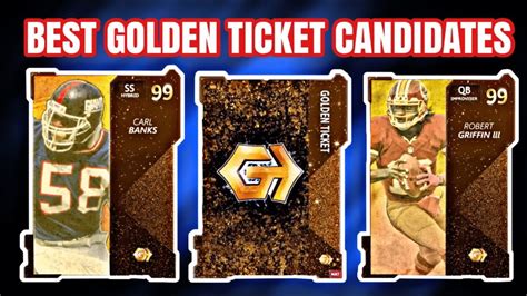 Golden Ticket List Revealed - MUT 22. The first Golden Ticket release of MUT 22 is targeted for tomorrow, May 5th, and EA has revealed the full community-created Golden Ticket list! The first drop tomorrow includes 2 community GT's (images below) and 4 NFL Player GT's that will be revealed by the player on Twitter later today.. 