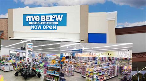 For example, the Five Below Knollwood location in Minneapolis, Minnesota, is open from noon - 10 p.m. every day. In the same city, only 12 miles away, the Five Below Quarry location is open from 9 a.m. to 9 p.m. daily. Although they are pretty close in distance, the Knollwood store opens three hours later than the Quarry store.. 