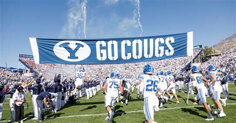BYU Cougars. BYU. Cougars. ESPN has the full 2023 BYU Cougars Regular Season NCAAF schedule. Includes game times, TV listings and ticket information for all Cougars games. . 
