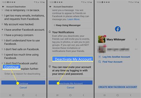 When fb account is deactivated