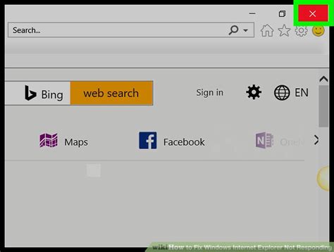 When internet explorer is not responding