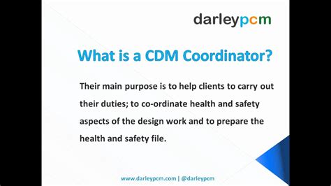 When is a cdm coordinator required