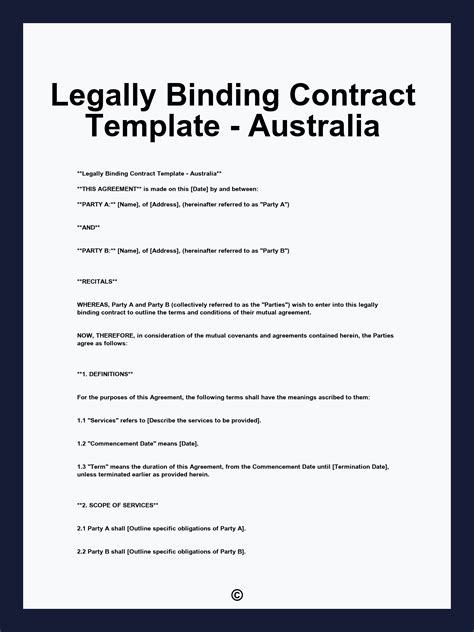 When is a contract legally binding