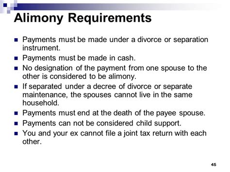 When is alimony required