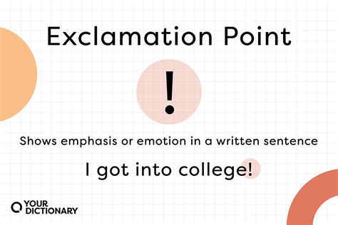 When is an exclamation point used