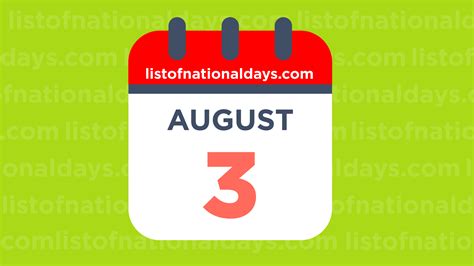 When is august 3rd. Things To Know About When is august 3rd. 