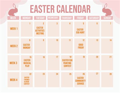 When is easter this month