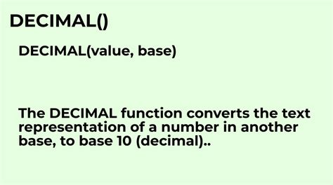 When is it better to use decimals