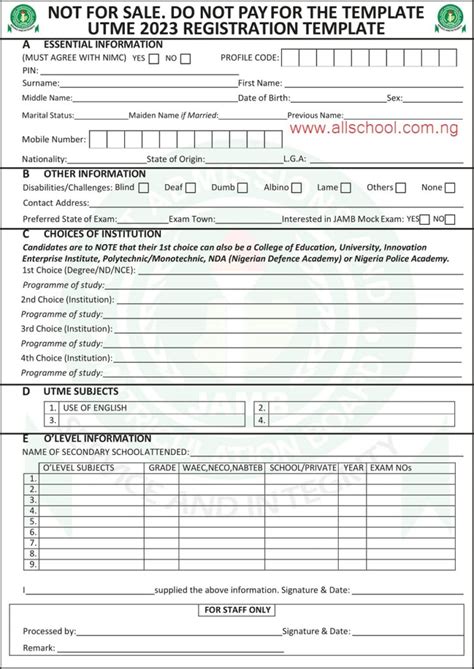 When is jamb form going to close