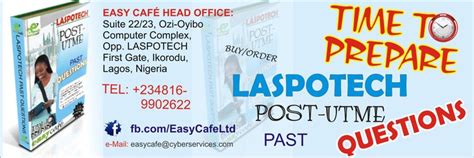 When is laspotech post utme