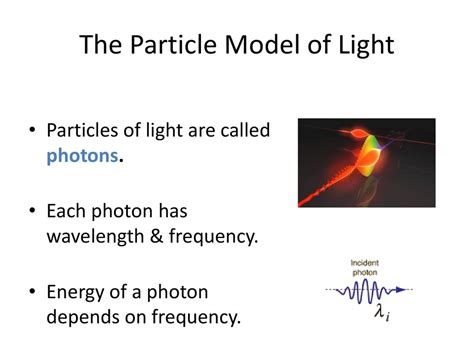 When is light a particle
