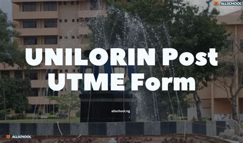 When is unilorin post utme
