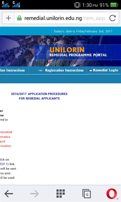 When is unilorin remedial student resuming