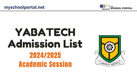When is yabatech second list coming out