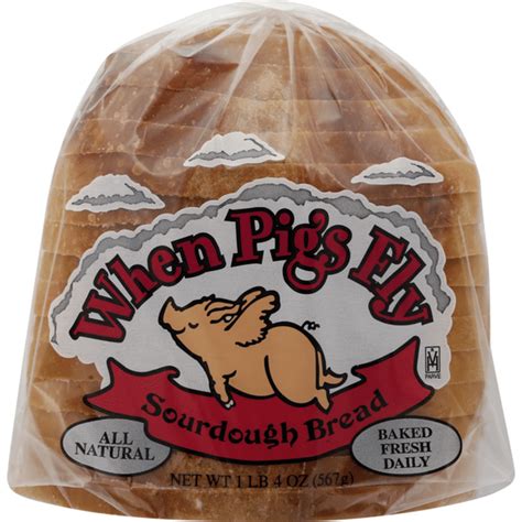 When pigs fly bread. Product details. Is Discontinued By Manufacturer ‏ : ‎ No. Package Dimensions ‏ : ‎ 7.1 x 5.42 x 0.58 inches; 1.25 Pounds. UPC ‏ : ‎ 793617000104. Manufacturer ‏ : ‎ WHEN PIGS FLY. ASIN ‏ : ‎ B00A9GAZOQ. Best Sellers Rank: #420,603 in Grocery & Gourmet Food ( See Top 100 in Grocery & Gourmet Food) #135 in Frozen Bread & Dough. 