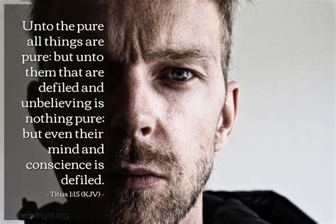 When pure is defiled