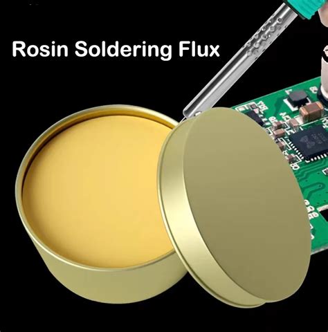 When soldering a flux is used to