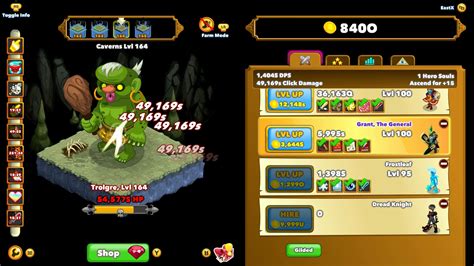 Builds are the playing styles of Clicker Heroes. There are three types of Builds: Active – This build is recommended for players who are able to click frequently or are in possession of 2 or more Auto Clickers. 1 can be used, but it requires a lot of player interaction for leveling heroes. Active utilizes more ancients than idle and has a faster kill-speed …